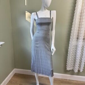 Urban Outfitters XS Gingham Plaid Midi Dress